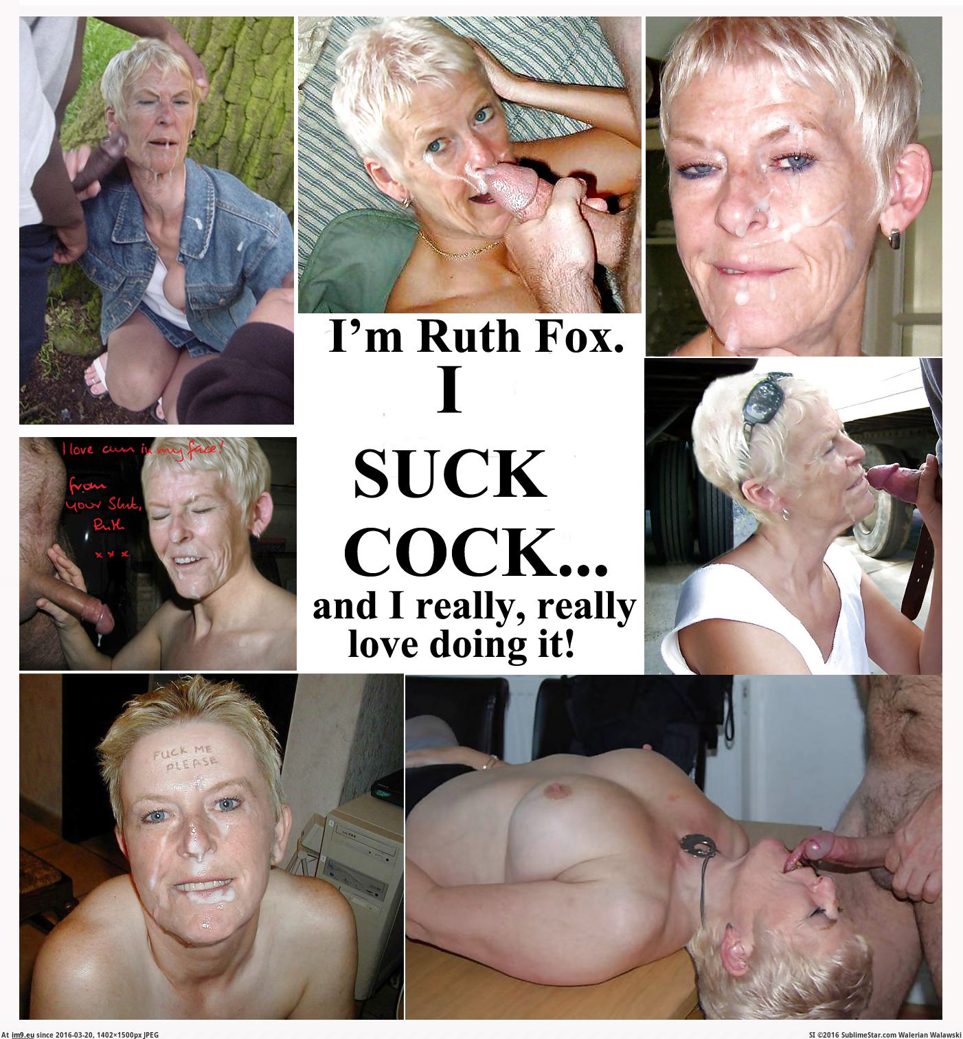 Ruth Fox cock-sucker (in Ruth loves exposure)