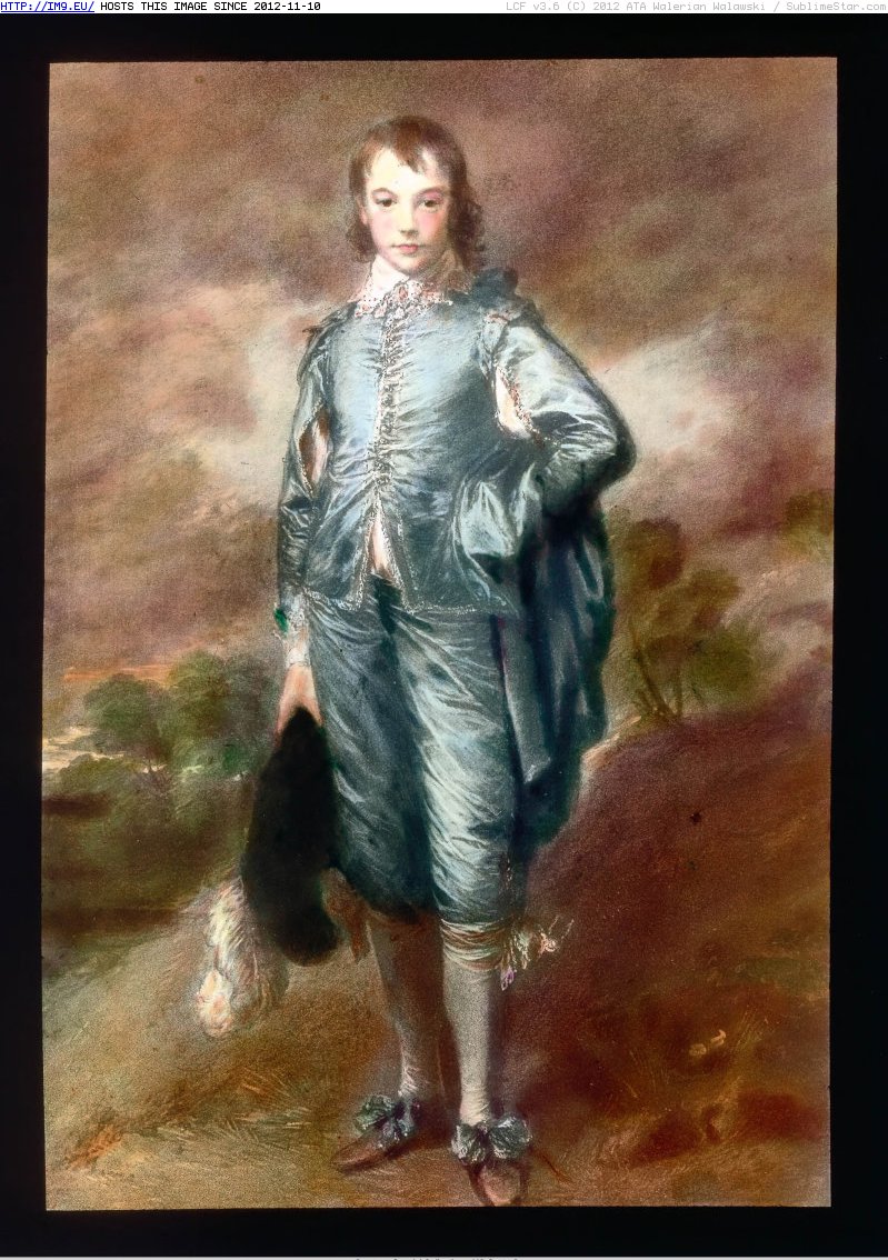 San Marino, California. Thomas Gainsborough's `Jonathan Buttall (The Blue Boy)`, ca. 1770 - view in the Huntington Art Gallery ( (in Branson DeCou Stock Images)