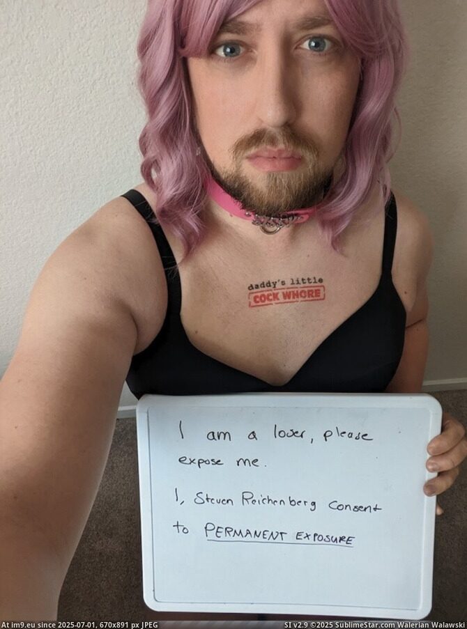 Steven Reichenberg Sissy Verification for Permanent Exposure - Vallejo, CA (in Vallejo Beastiality with Steven Reichenberg)