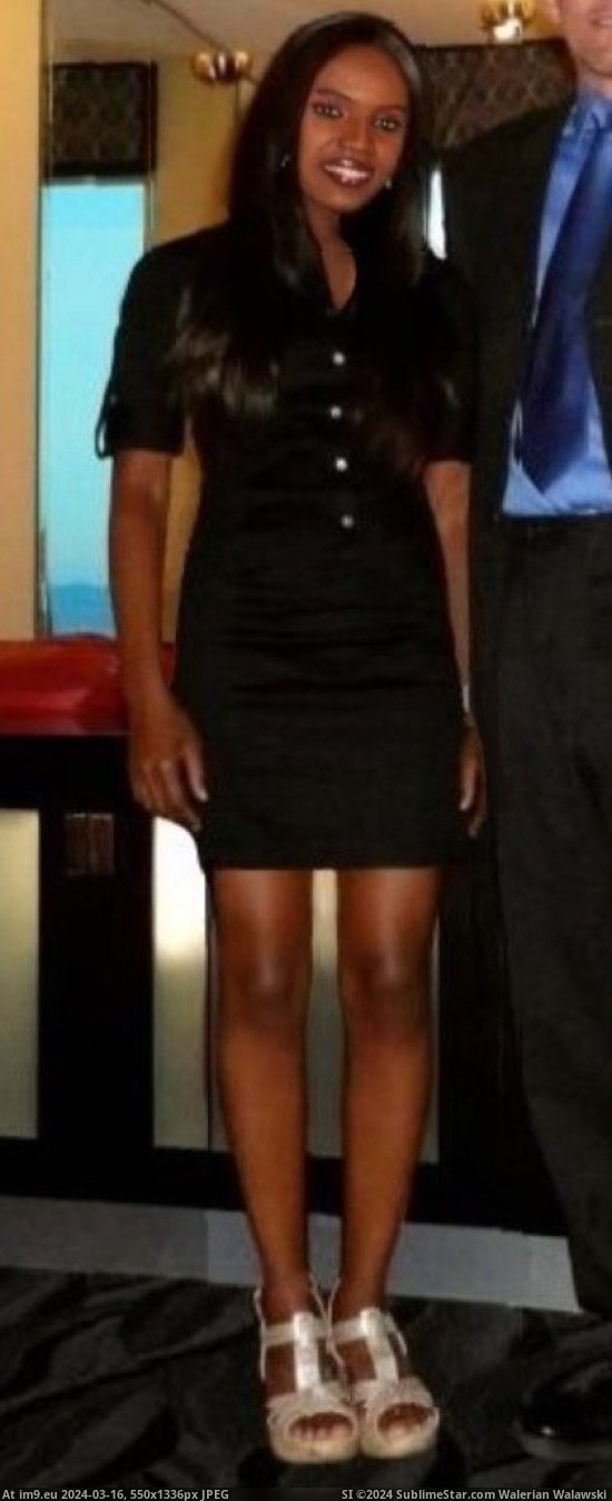 #Teen #Girl #Model #Black #Beautiful #Chocolate #Amber #Jenna #Diamond #Angela #Kimberly #Beth Super Hot Ebony Female in Black Dress Pic. (Obraz z album Instant Upload))