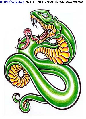 Tattoo Design: 3x4_37 (in Snake Tattoos)