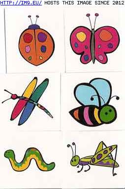 Tattoo Design: 6-cartoony-bugs (in Insects Tattoos)