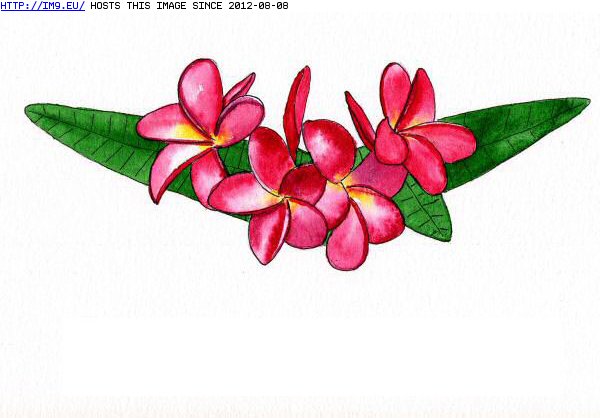 Tattoo Design: 8x10TattooFlashPalmeria_tn (in Flower Tattoos)