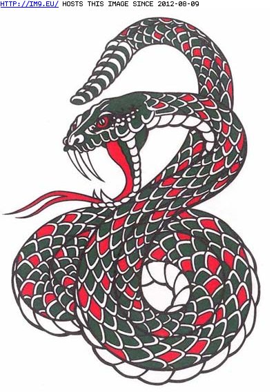 Tattoo Design: 9T-130 (in Snake Tattoos)