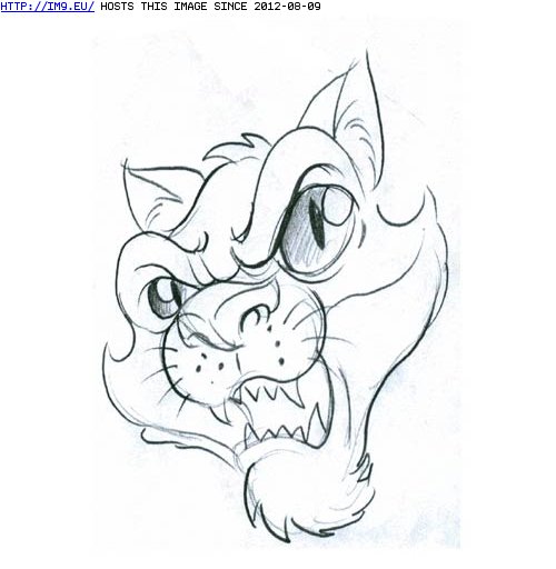 Tattoo Design: angry_cat (in Devil Tattoos)