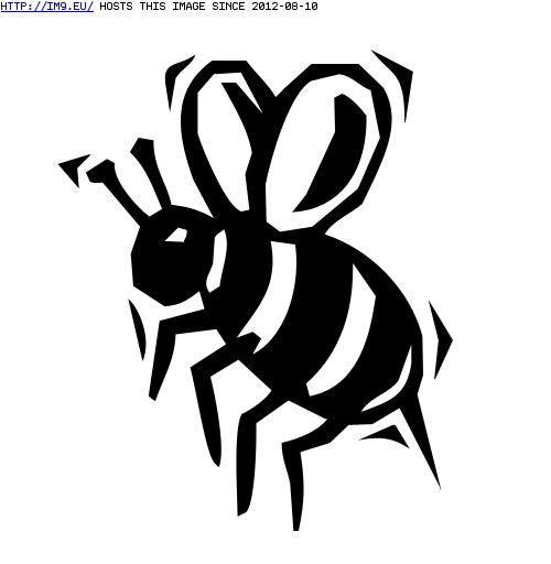 Tattoo Design: bee (in Insects Tattoos)