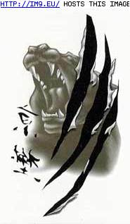 Tattoo Design: BISL-shadow-panther-head-ch (in Tiger Tattoos)