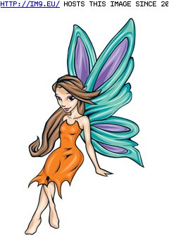 Tattoo Design: brown_dress_fairy (in Fantasy Tattoos)