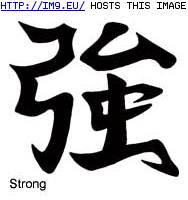 Tattoo Design: chi-strong (in Chinese Tattoos)