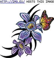 Tattoo Design: D484 (in Flower Tattoos)