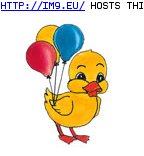 Tattoo Design: duck_with_balloons (in Birds Tattoos)