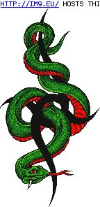 Tattoo Design: e326 (in Snake Tattoos)