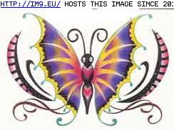#Design #Butterfly #Glitter #Tattoo Tattoo Design: glitter_butterfly Pic. (Image of album Butterfly Tattoos))