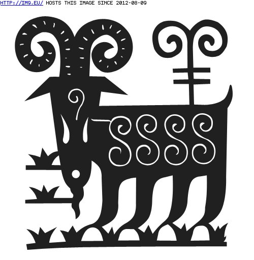 Tattoo Design: goat (in Tribal Tattoos)