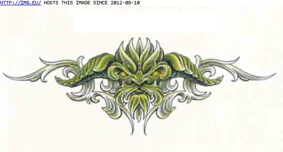 Tattoo Design: green-man (in Monster Tattoos)