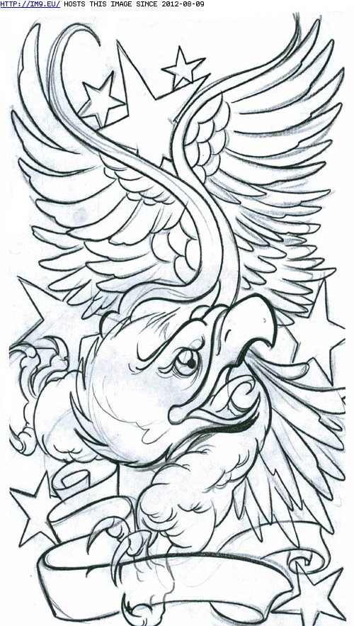 Tattoo Design: large_eagle (in USA Tattoos)