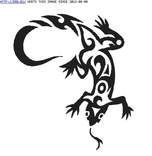 Tattoo Design: lizard2 (in Tribal Tattoos)