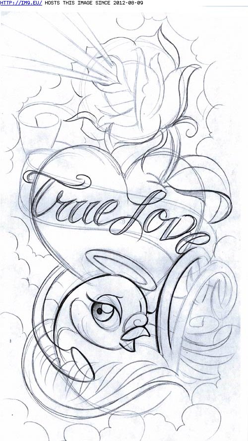 Tattoo Design: love_bird2 (in Birds Tattoos)