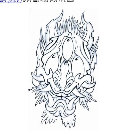 Tattoo Design: mask_with3_eyes (in Tribal Tattoos)