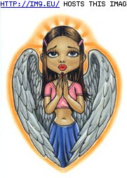 Tattoo Design: praying_angel (in Angel Tattoos)
