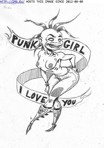 Tattoo Design: punk_girl (in Tattoo Flash)