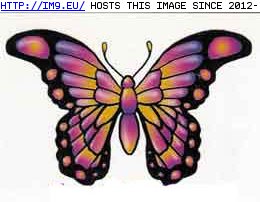 Tattoo Design: purplish-butterfly2 (in Butterfly Tattoos)