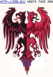 Tattoo Design: red--black-griffinlike (in Monster Tattoos)