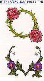Tattoo Design: rose_rings (in Belly Button Tattoos)