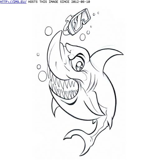 Tattoo Design: sharky (in Fish Tattoos)