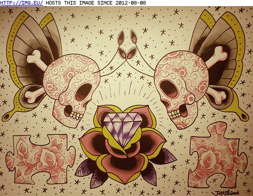 Tattoo Design: skull_flash (in Tattoo Flash)