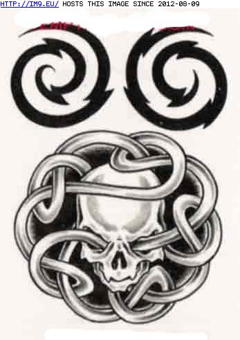 Tattoo Design: skull (in Celtic Tattoos)