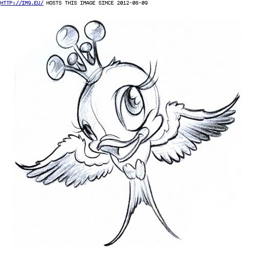 Tattoo Design: small_king_bird (in Birds Tattoos)