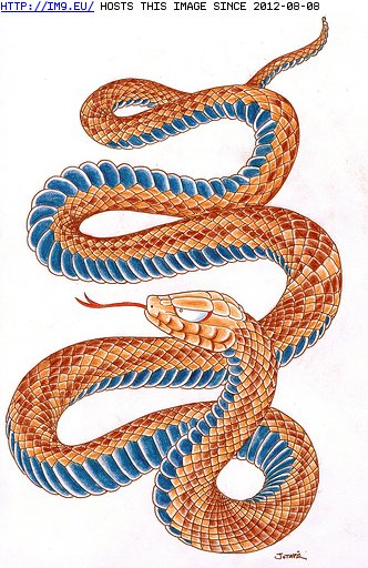 Tattoo Design: snake (in Tattoo Flash)