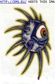 Tattoo Design: spikey-eye (in Monster Tattoos)