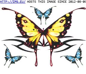 Tattoo Design: SPLB3 (in Butterfly Tattoos)