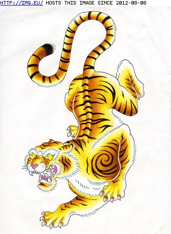 Tattoo Design: tiger (in Tattoo Flash)
