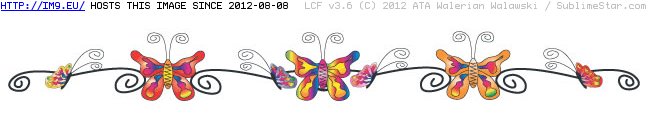 Tattoo Design: TM_multiple_bflies_1.5x9 (in Lower Back Tattoos)