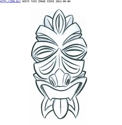 #Design #Tattoo #Mask2 #Tribal #Flash Tattoo Design: tribal_mask2 Pic. (Image of album Tribal Tattoos))