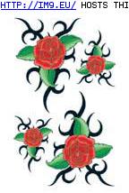 Tattoo Design: tribal_roses2 (in Rose Tattoos)