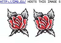 Tattoo Design: two_flowers_tattoo (in Rose Tattoos)