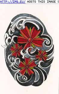 Tattoo Design: USDH-redflower (in Flower Tattoos)