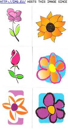 Tattoo Design: UST-6-flowers (in Flower Tattoos)