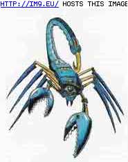 Tattoo Design: VSIMW-blue-scorpion (in Insects Tattoos)
