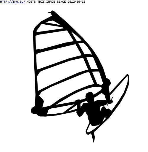 Tattoo Design: windsurfer (in Sport Tattoos)