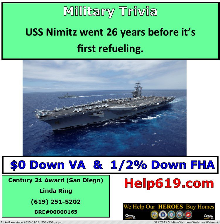 USS Nimitz Centrury 21 Award San Diego Linda Ring. (in Linda Ring Century 21 Award San Diego Real Estate)