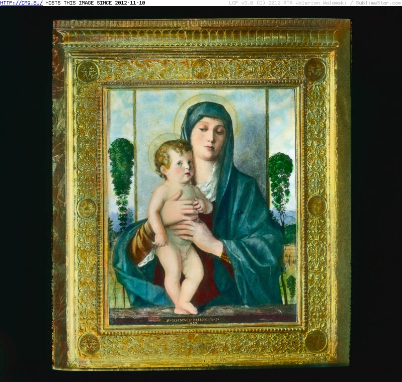 Venice. Galleria dell'Accademia - Bellini's `Madonna of the Two Trees` (1919-1938).3599 (in Branson DeCou Stock Images)
