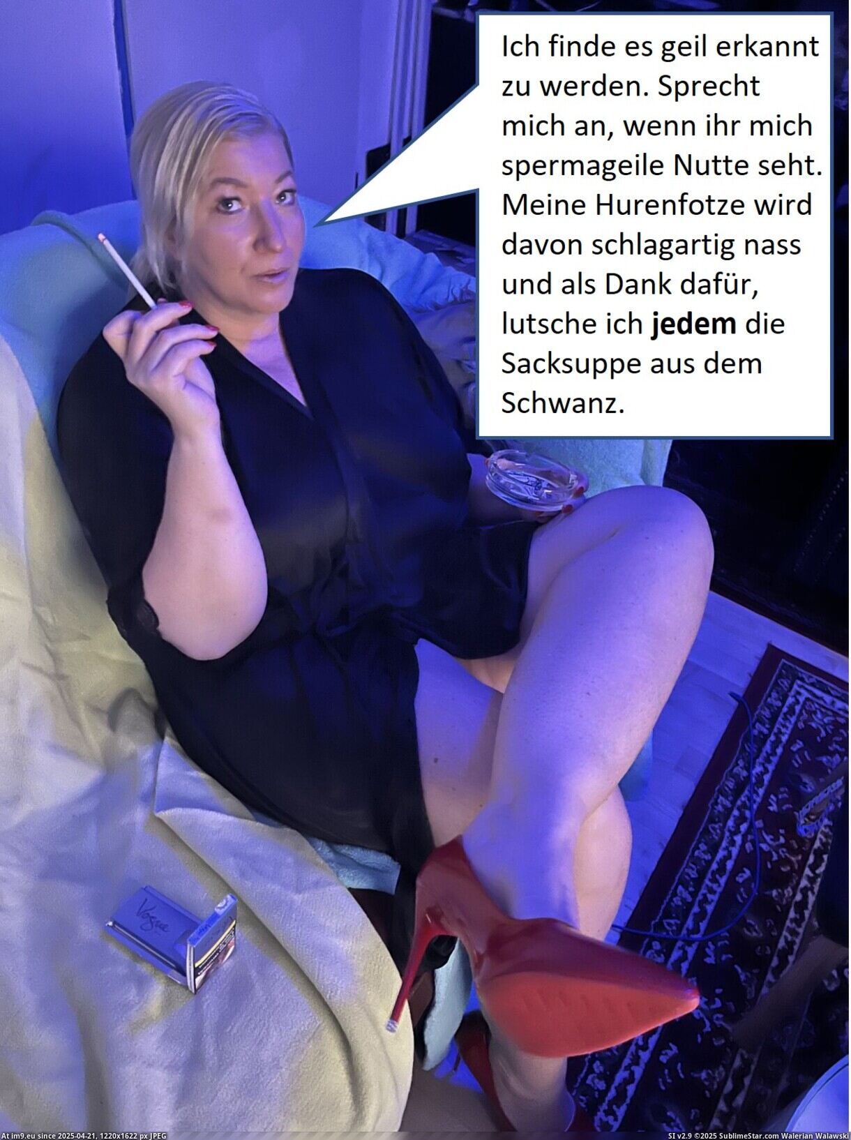 #Anal #Slut #Whore #Cum #Facial #Pissing #Threesome #Fetish #Eating #Gangbang #Buttplug Websau Sandy Pic. (Image of album German webslut Sandy from Frankfurt))