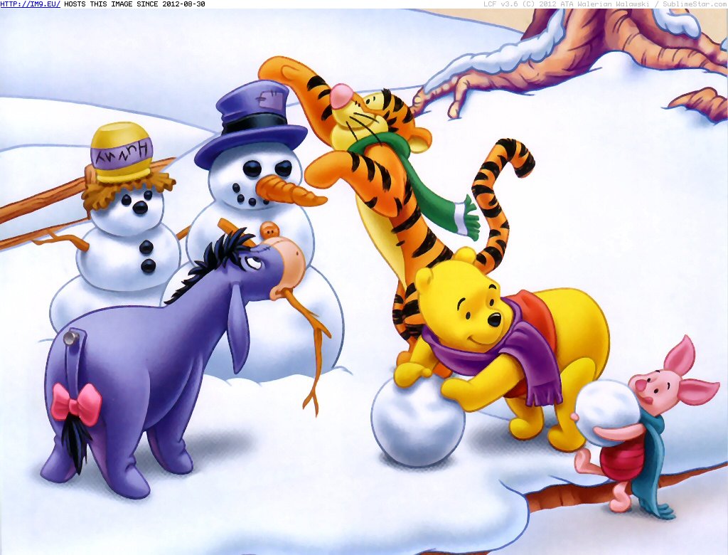 Winter Fun Pooh  5 (cartoons for kids) (in Cartoon Wallpapers And Pics)