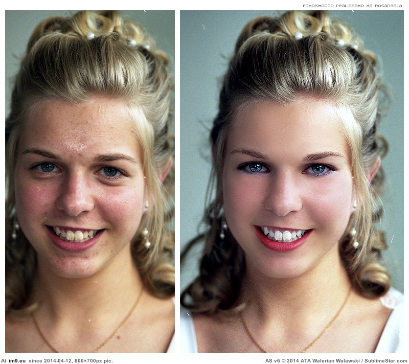 #Makeup With MakeUp and Without MakeUp Pic. (Image de album Rehost))