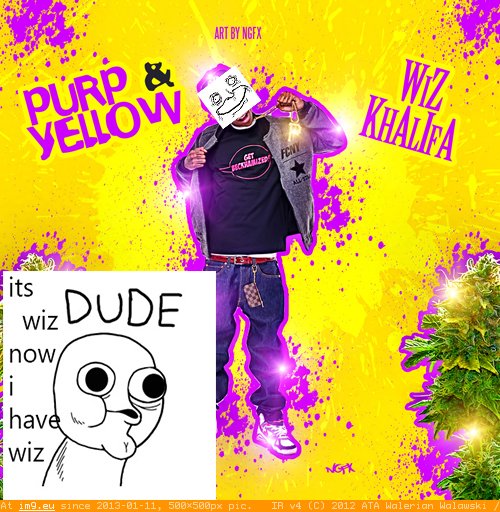 Wiz Khalifa Purp & Yellow (meme face) (in Memes, rage faces and funny images)